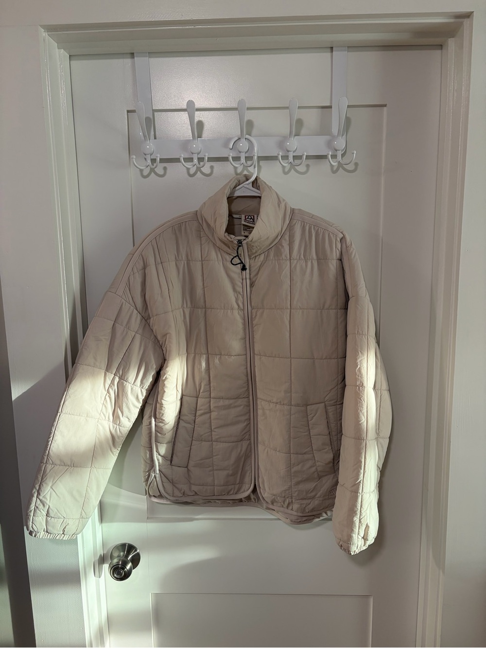 Avalanche Men's Quilted Puffer Jacket - Cream